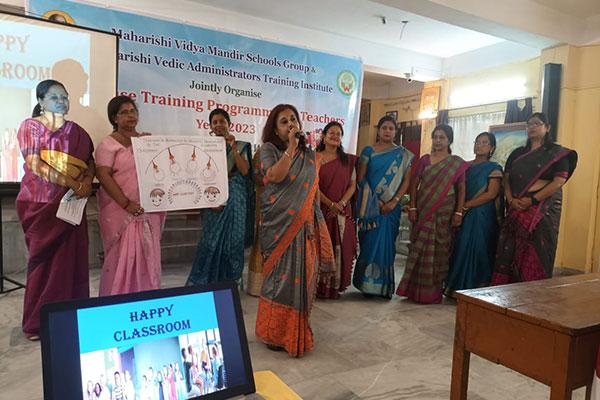 3 day training titled 'In-House Training Programme for Teachers' organised by Maharishi Vidya Mandir Schools Group in collaboration with Maharishi Vedic Administrators Training Institute.