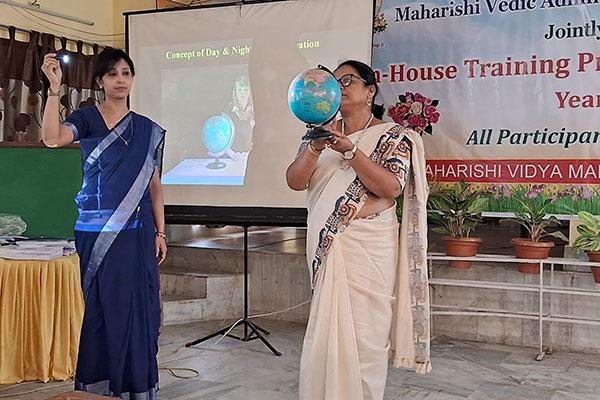 3 day training titled 'In-House Training Programme for Teachers' organised by Maharishi Vidya Mandir Schools Group in collaboration with Maharishi Vedic Administrators Training Institute.